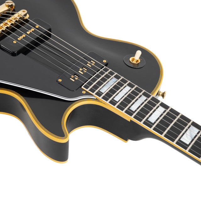 Gibson 1954 Les Paul Custom Staple Pickup Reissue VOS Electric Guitar, Ebony (LPB54VOEBGH1) |  GIBSON |  ELECTRIC GUITAR |  Zoso Music