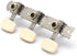 CHROME + WHITE 3 ON A PLATE GUITAR MACHINE HEADS TUNING PEGS KEYS TUNERS (ACOUSTIC GUITAR/ ZOSO) | KM , Zoso Music
