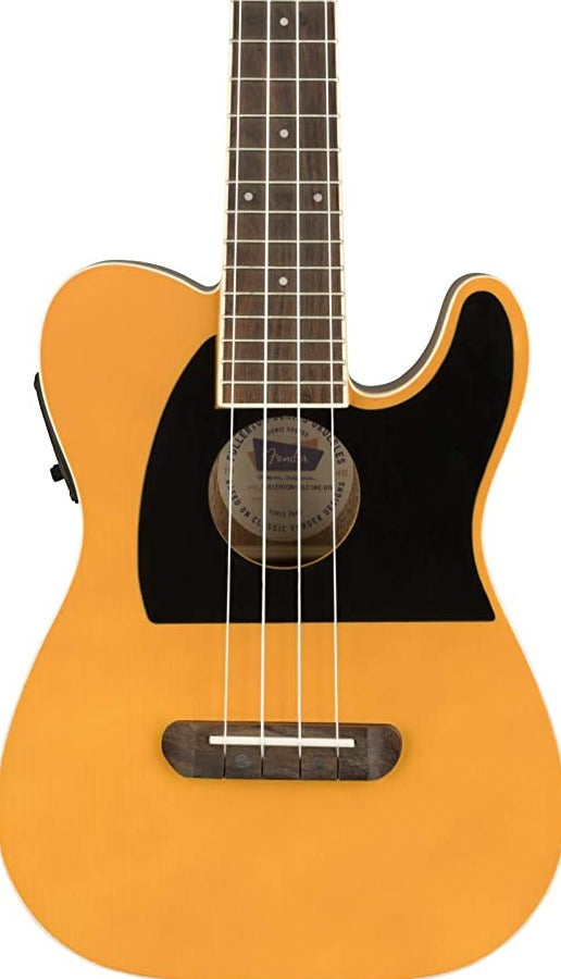 Fender Fullerton Telecaster Ukulele, Walnut FB, Butterscotch Blonde | Zoso Music Sdn Bhd