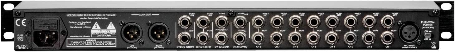 ART MX822 Stereo Rackmount Mixer |  ART PRO AUDIO |  MIXER-ANALOG |  Zoso Music