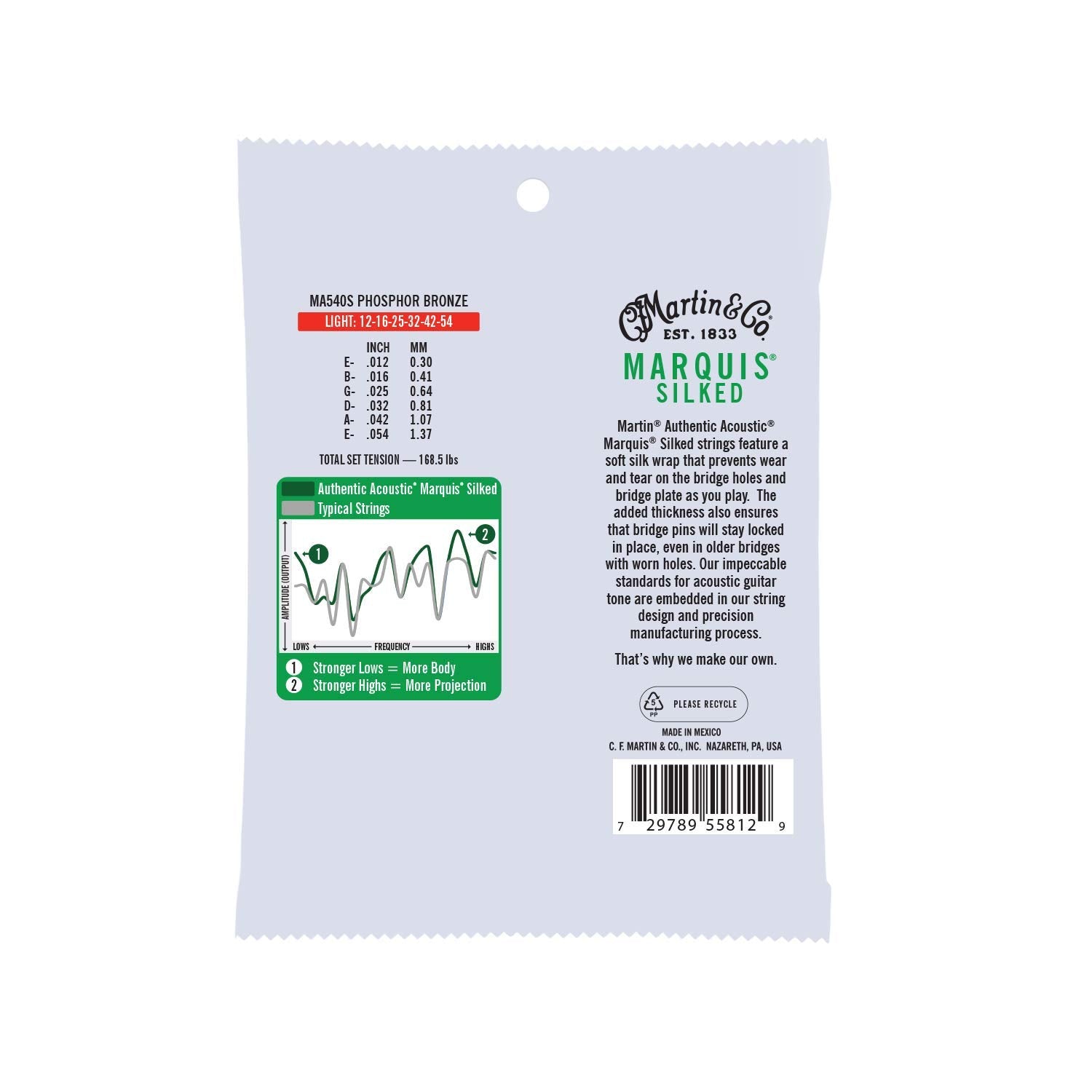 MARTIN MA530S MARQUIS SILKED PHOSPHOR BRONZE AUTHENTIC ACOUSTIC GUITAR STRING EXTRA LIGHT 010-047, MARTIN, STRING, martin-string-marma530s, ZOSO MUSIC SDN BHD