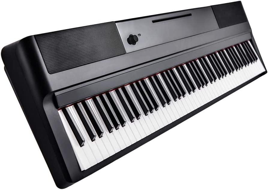 The ONE Nex Smart Piano With 88 Hammer Keys W/U-Shape Piano Stand (Black Color)
