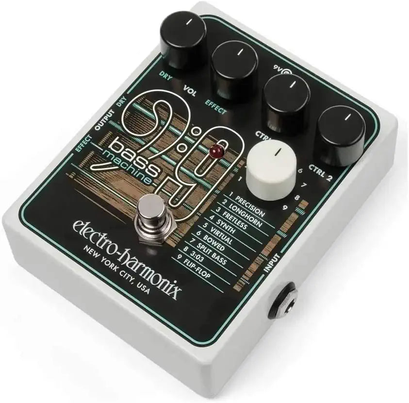Electro-Harmonix BASS9 Bass Machine Guitar Effects Pedal | ELECTRO-HARMONIX , Zoso Music