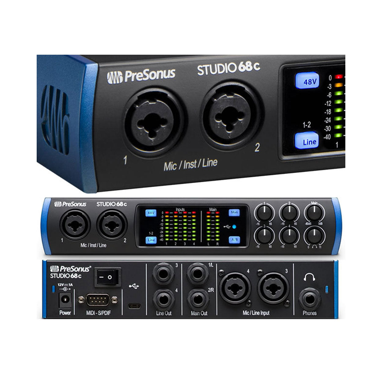 PRESONUS STUDIO68C USB C AUD INTERFACE 24BIT 6X8, PRESONUS, AUDIO INTERFACE, presonus-audio-interfaces-psnstudio68c, ZOSO MUSIC SDN BHD