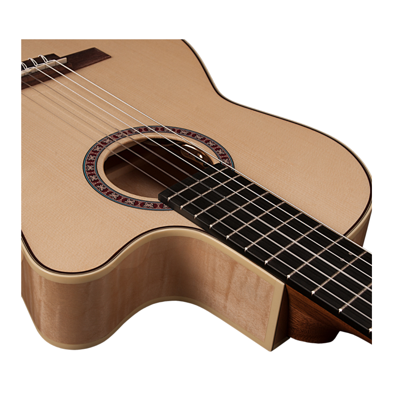 GODIN ARENA FLAME MAPLE CW DUAL SOURCE EQ NYLON STRING ELECTRIC CLASSICAL GUITAR - NATURAL |  GODIN GUITAR |  CLASSICAL GUITAR |  Zoso Music