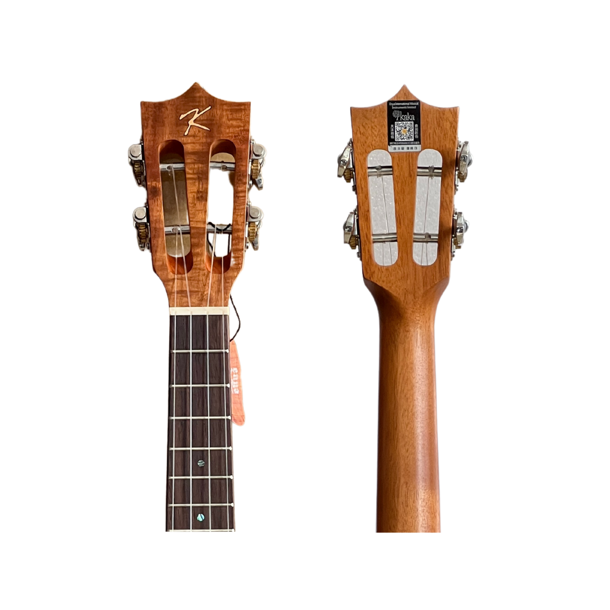 KAKA 23IN CONCERT UKULELE SOLID TOP ACACIA KUC-70 W/BAG SAPELE & W/EQ (B1U.EQ)