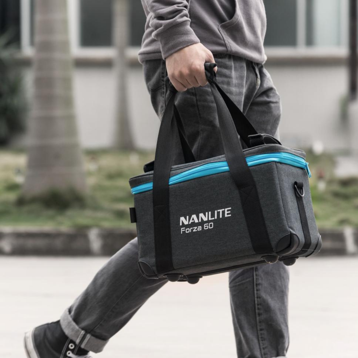 NANLITE FORZA 60 W/BH-FZ60, AS-BA-FZ60 (60 LED LIGHT 5600K, BATTERY HOLDER,BOWENS MOUNT ADAPTER), NANLITE, VIDEO LIGHTING, nanlite-video-lighting-forza60, ZOSO MUSIC SDN BHD