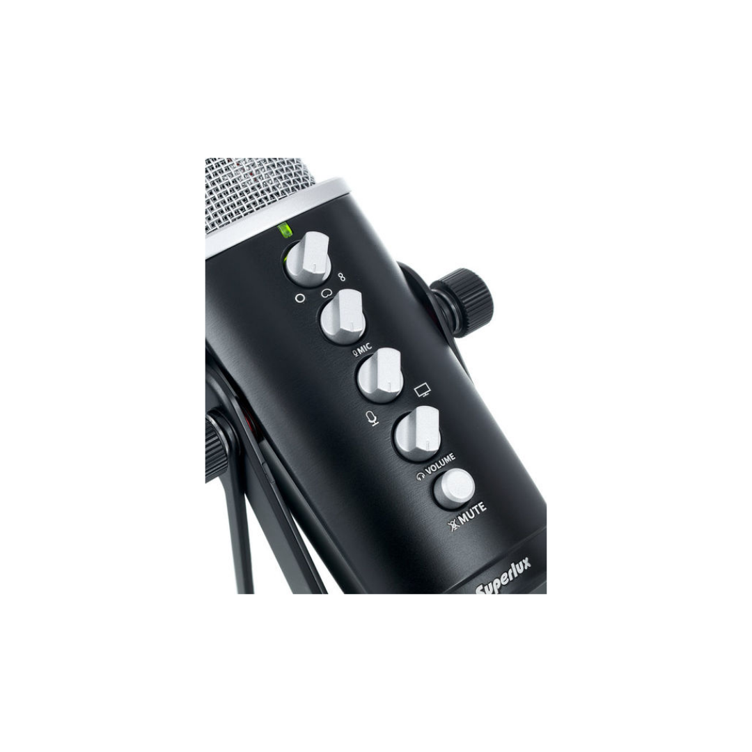 SUPERLUX E431U MULTI-PATTERN CONDENSER USB MICROPHONE, SUPERLUX, CONDENSER MICROPHONE, superlux-microphone-sup-e431u, ZOSO MUSIC SDN BHD