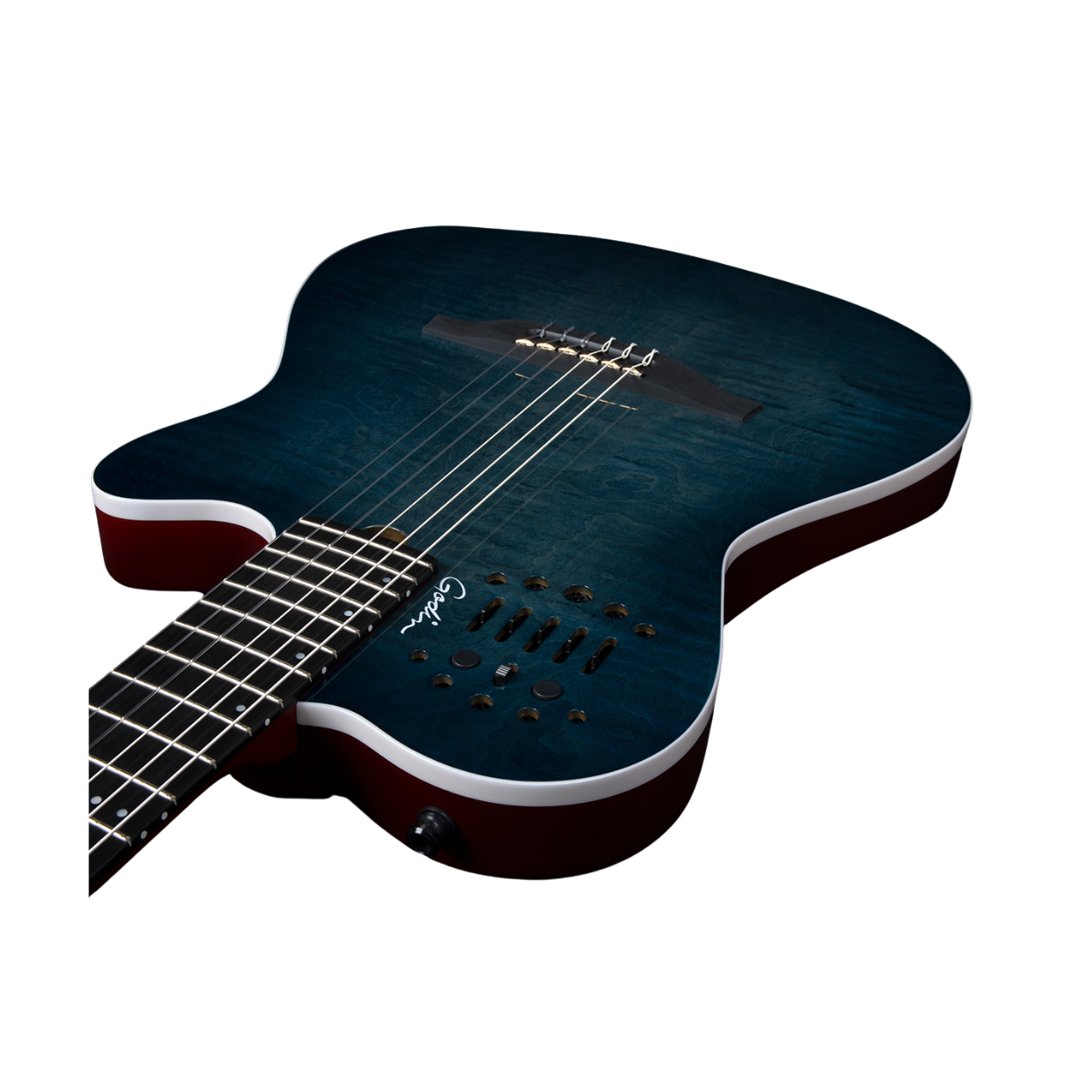 Godin Multiac ACS Denim Blue Flame Ltd Acoustic Electric Guitar |  GODIN GUITAR |  ACOUSTIC GUITAR |  Zoso Music