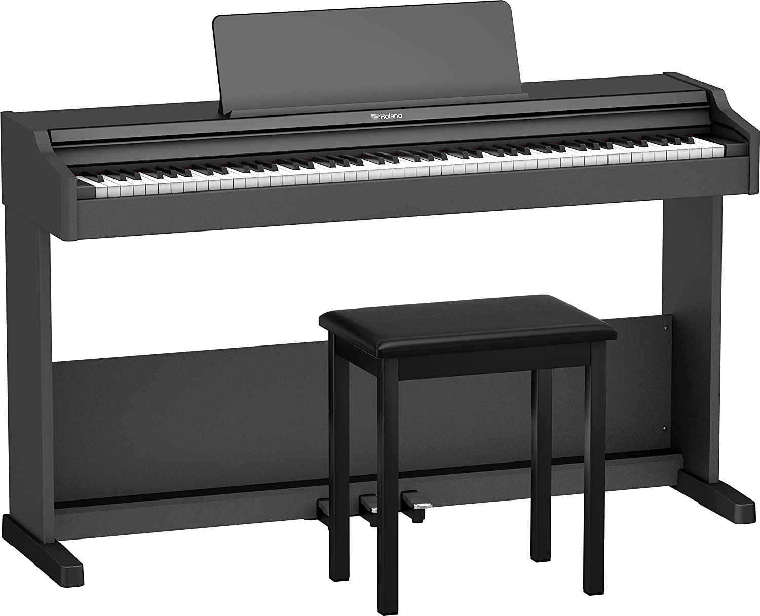 Roland RP107 Digital Piano with FREE RH-5 Headphone and Piano Bench - Black |  ROLAND |  PIANO-DIGITAL |  Zoso Music
