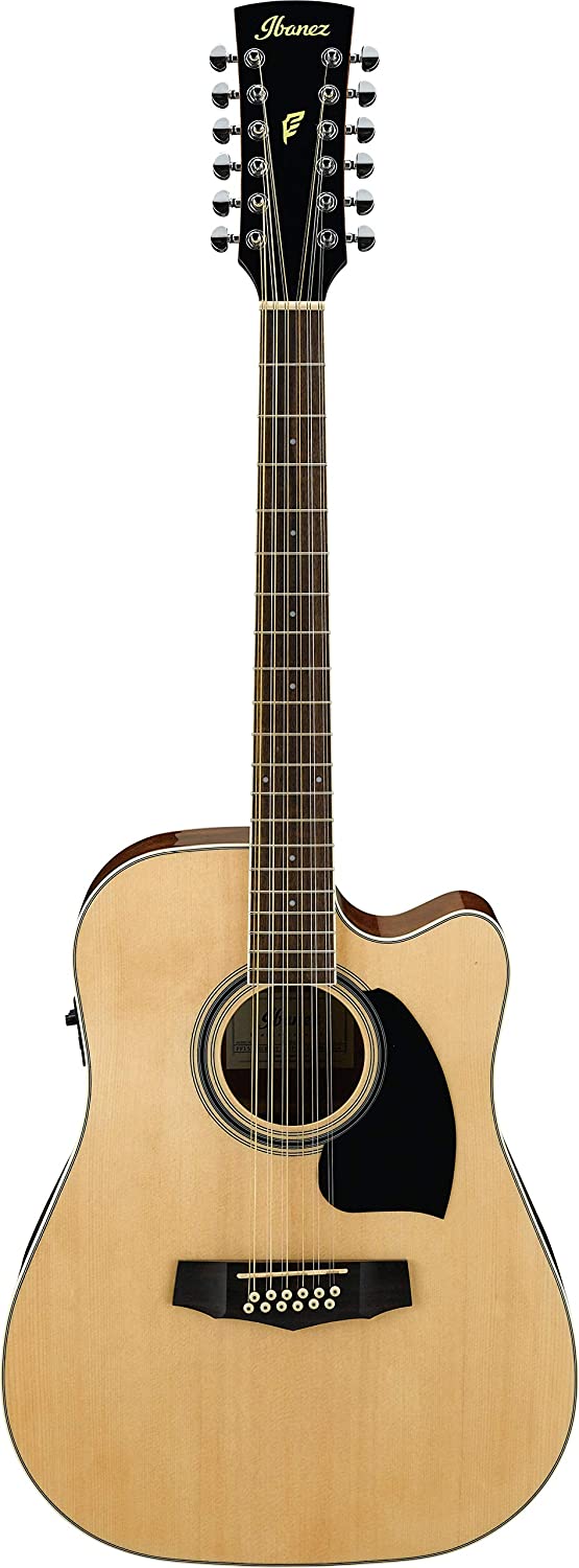 Ibanez PF1512ECE-NT Performance Series 12-String Acoustic Electric Guitar, Natural High Gloss |  IBANEZ |  ACOUSTIC GUITAR |  Zoso Music