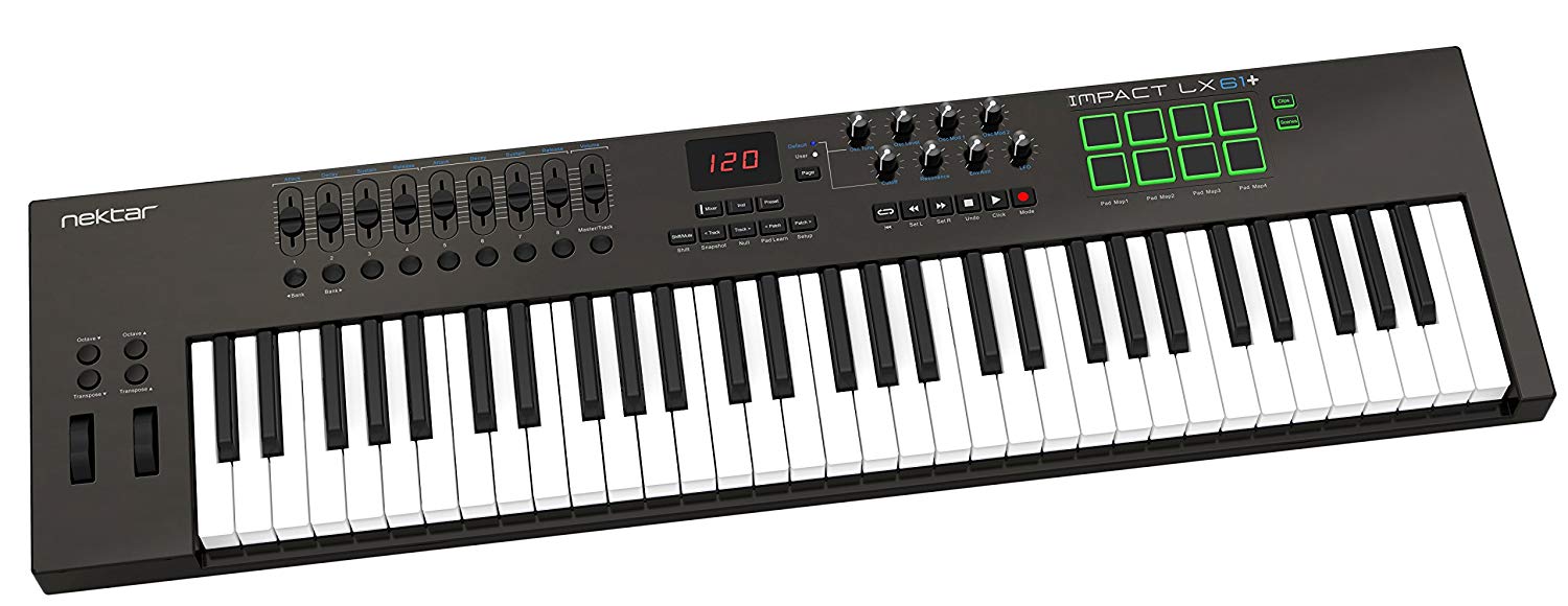 NEKTAR IMPACT LX61+ USB 61 KEYS MIDI CONTROLLER, NEKTAR, MIDI CONTROLLER, nektar-impact-lx61-keyboard-controller, ZOSO MUSIC SDN BHD