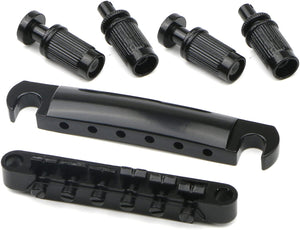 TUNE-O-MATIC BRIDGE TAILPIECE BRIDGE FOR LES PAUL GUITAR BLACK QQ46, KM, GUITAR & BASS ACCESSORIES, km-guitar-bass-accessories-km-qq46, ZOSO MUSIC SDN BHD