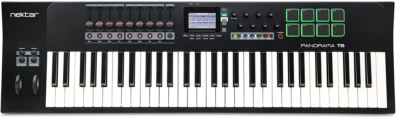 NEKTAR PANORAMA T6 61 NOTE 2ND GEN SYNTH-ACTION KEYBOARD WITH AFTERTOUCH & 8 SUPER-SENSITIVE PADS WI, NEKTAR, MIDI CONTROLLER, nektar-midi-controller-panorama-t6, ZOSO MUSIC SDN BHD