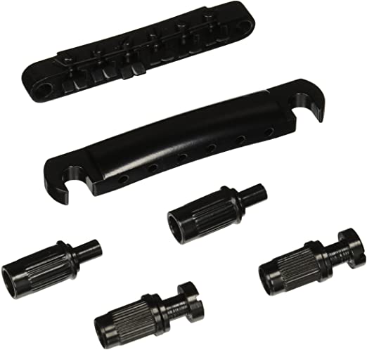 TUNE-O-MATIC BRIDGE TAILPIECE BRIDGE FOR LES PAUL GUITAR BLACK QQ46, KM, GUITAR & BASS ACCESSORIES, km-guitar-bass-accessories-km-qq46, ZOSO MUSIC SDN BHD