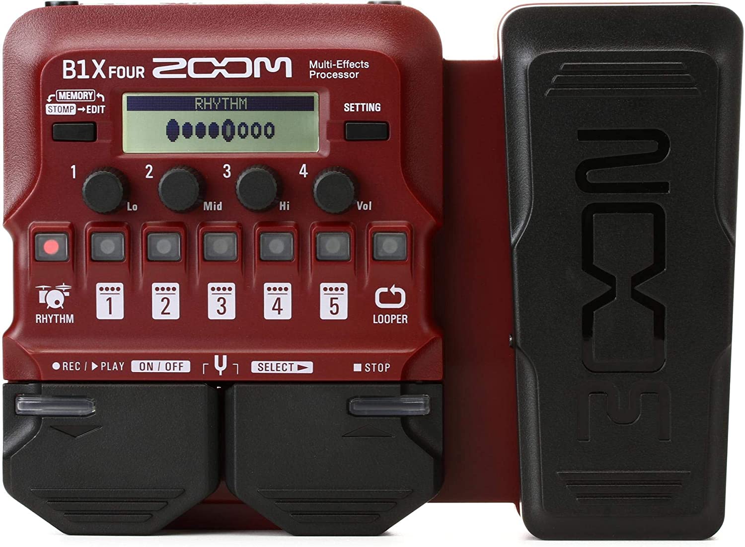 Zoom B1x Four Bass Multi-effects Processors Effect Pedal With Expression Pedal