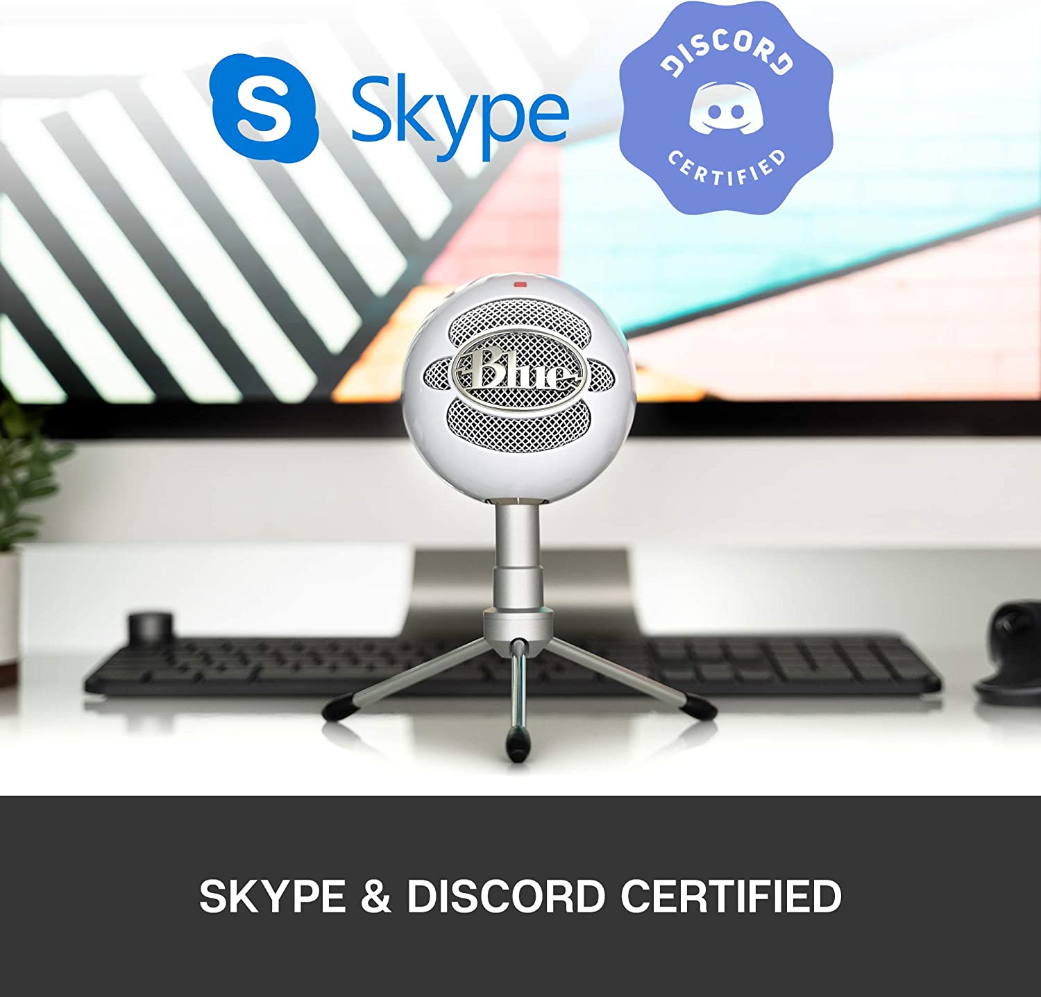 BLUE MICROPHONES SNOWBALL ICE USB MICROPHONE WHITE |  BLUE MICROPHONE |  USB MICROPHONE |  Zoso Music