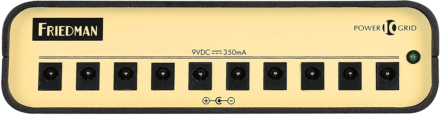 FRIEDMAN POWER GRID 10 SILENT 10 9V OUTPUT ISOLATED PEDAL POWER SUPPLY (350mA each output), FRIEDMAN, EFFECTS, friedman-effects-fri-powergrid10, ZOSO MUSIC SDN BHD