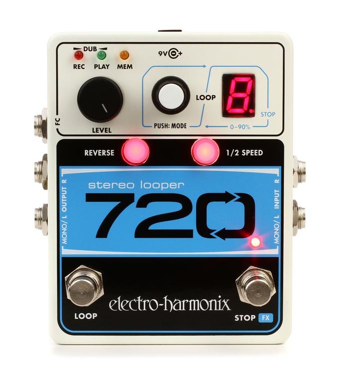 Electro-Harmonix 720 Stereo Looper Guitar Effects Pedal | ELECTRO-HARMONIX , Zoso Music