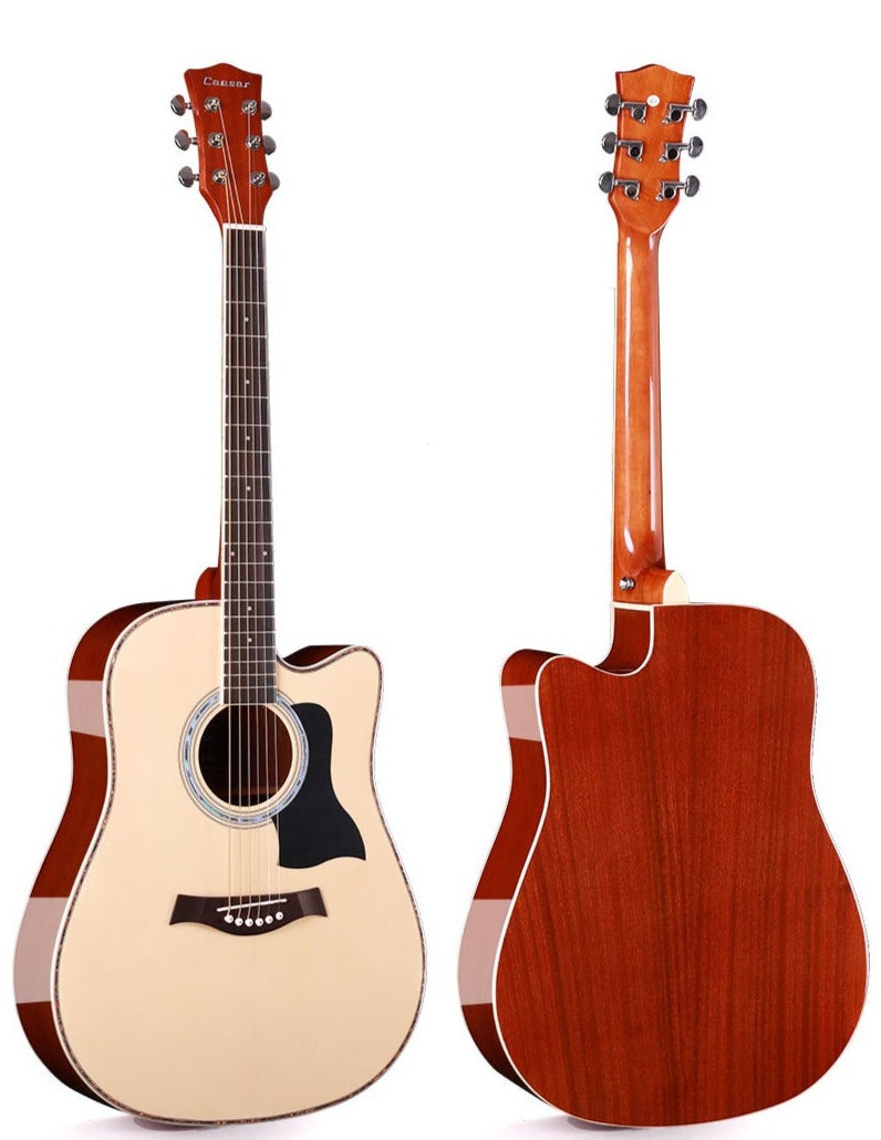 CAESAR X-416C ACOUSTIC GUITAR 41 INCHES CUTAWAY NATURAL | CAESAR , Zoso Music