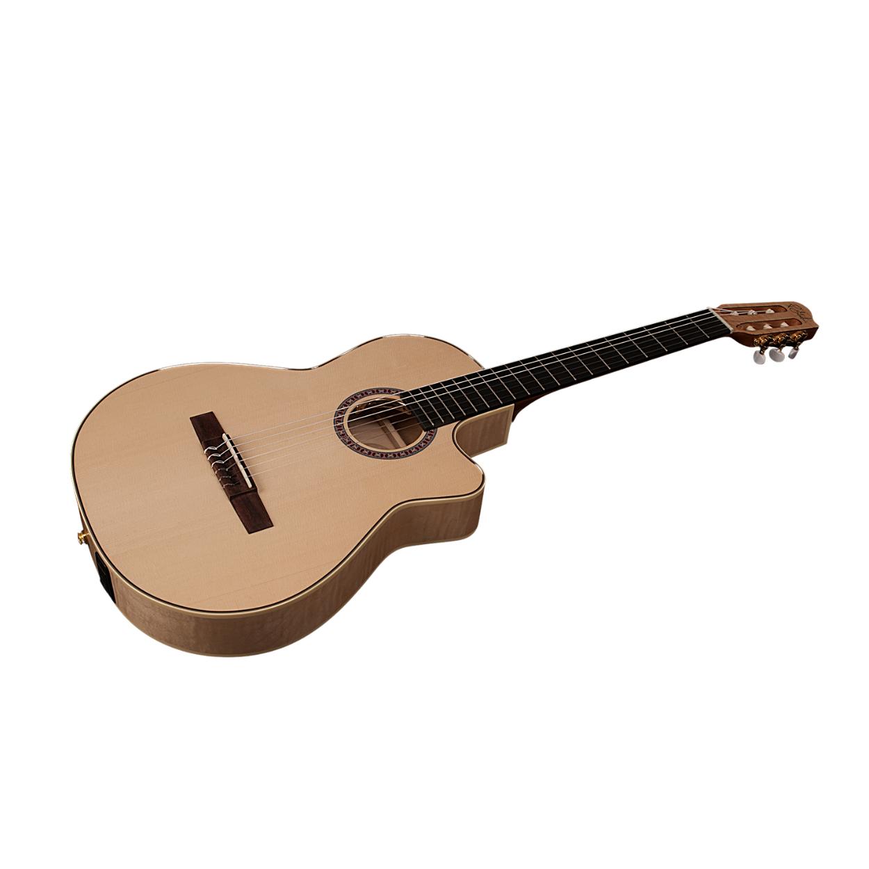 GODIN ARENA FLAME MAPLE CW DUAL SOURCE EQ NYLON STRING ELECTRIC CLASSICAL GUITAR - NATURAL |  GODIN GUITAR |  CLASSICAL GUITAR |  Zoso Music