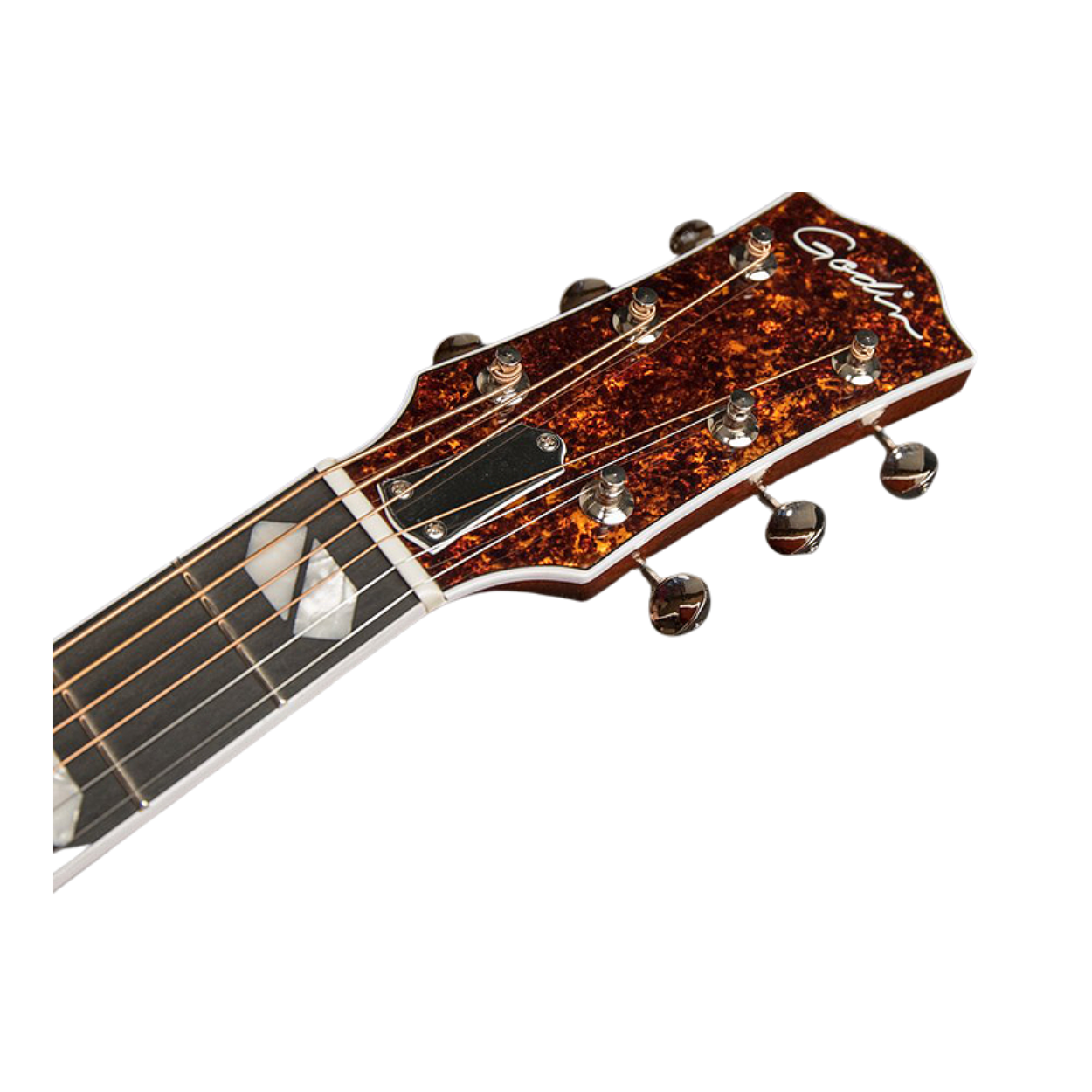 Godin Metropolis Ltd Havana Burst Hg Eq Full Solid Acoustic Guitar