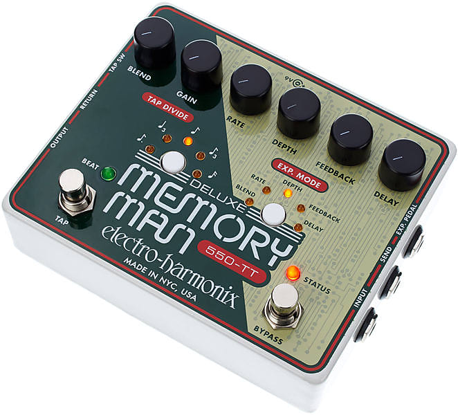 Electro-Harmonix Deluxe Memory Man 550-TT Guitar Effects Pedal | ELECTRO-HARMONIX , Zoso Music