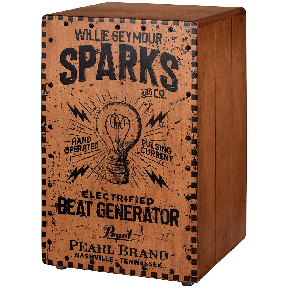 Pearl Electric Cajon With Seymour Sparks Crate Pbec210