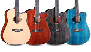 Caesar WL-800Ce Solid Top Acoustic Guitar Cutaway With Build in EQ &amp; Bag | CAESAR , Zoso Music