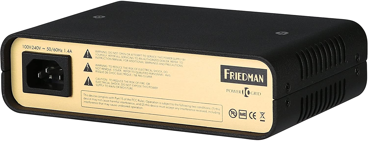 FRIEDMAN POWER GRID 10 SILENT 10 9V OUTPUT ISOLATED PEDAL POWER SUPPLY (350mA each output), FRIEDMAN, EFFECTS, friedman-effects-fri-powergrid10, ZOSO MUSIC SDN BHD