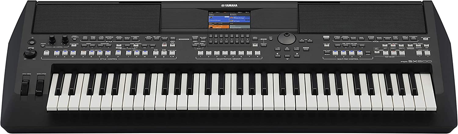 Yamaha PSR SX Series PSR SX600 61-Key Arranger Keyboard With Adaptor |  YAMAHA MUSIC |  KEYBOARD-ARRANGER |  Zoso Music