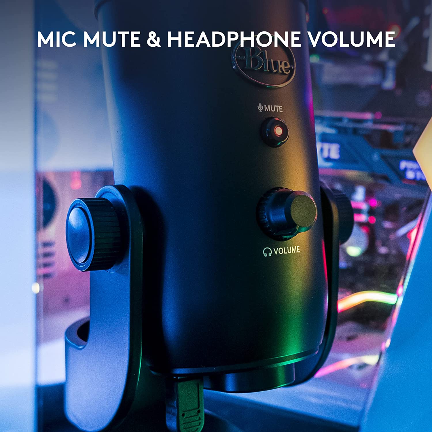 BLUE MICROPHONES YETI USB MICROPHONE, BLACKOUT |  BLUE MICROPHONE |  USB MICROPHONE |  Zoso Music