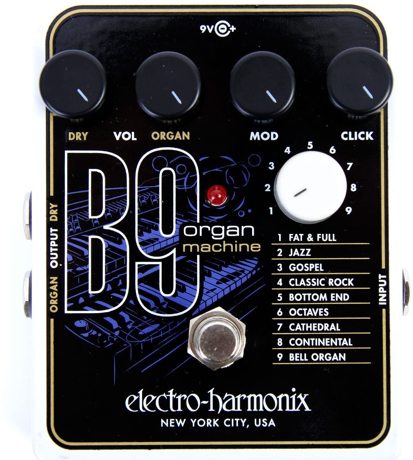 Electro-Harmonix B9 Organ Machine Guitar Effects Pedal | ELECTRO-HARMONIX , Zoso Music