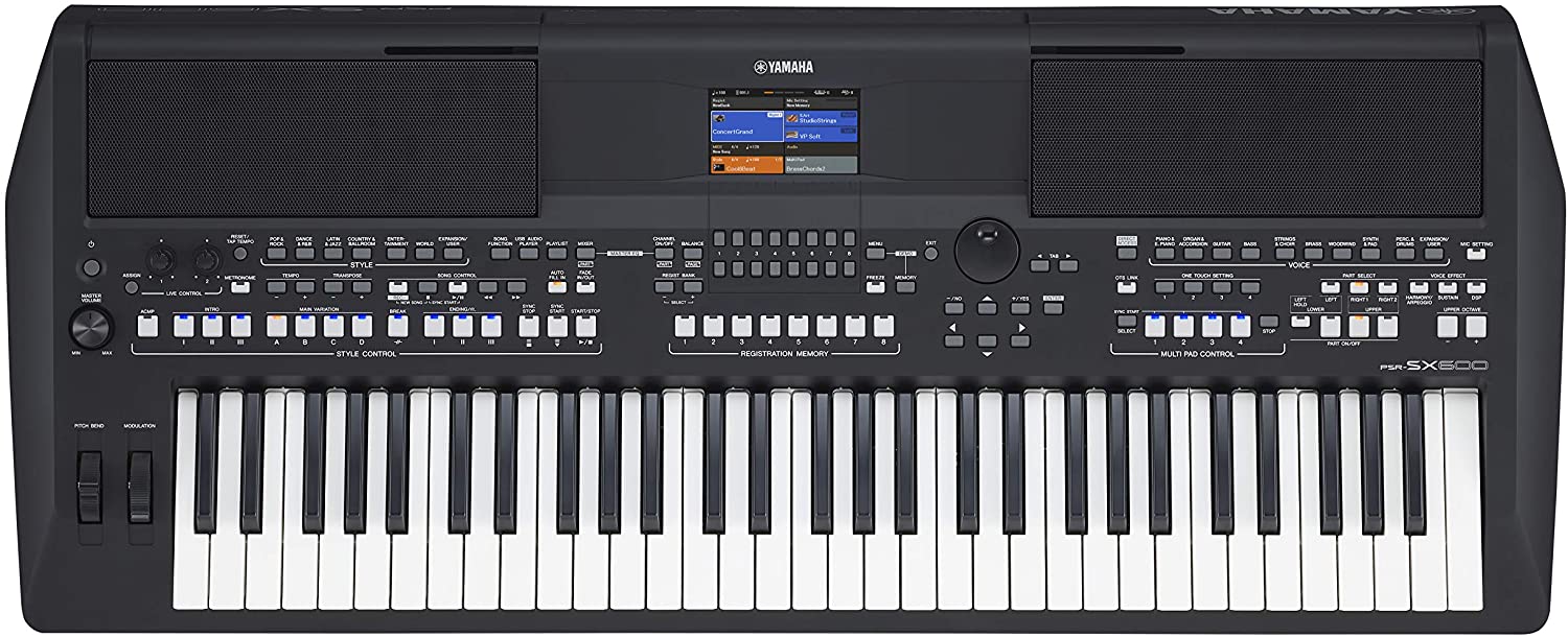 Yamaha PSR SX Series PSR SX600 61-Key Arranger Keyboard With Adaptor |  YAMAHA MUSIC |  KEYBOARD-ARRANGER |  Zoso Music