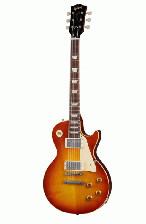 Gibson 1958 Les Paul Standard Reissue Ultra Light Aged Electric Guitar,Washed Cherry Sunburst (LPR58ULWCSNH1)