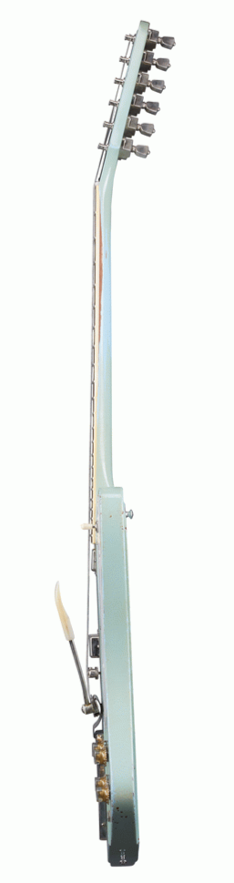 Gibson 1963 Firebird V w/ Maestro Vibrola Heavy Aged  Electric Guitar, Antique Frost Blue (FB5HAAFBNM1)