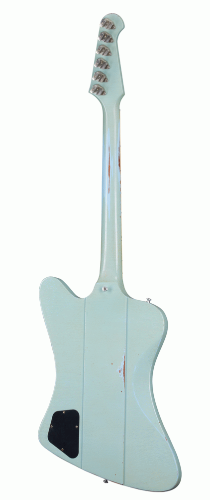 Gibson 1963 Firebird V w/ Maestro Vibrola Heavy Aged  Electric Guitar, Antique Frost Blue (FB5HAAFBNM1)