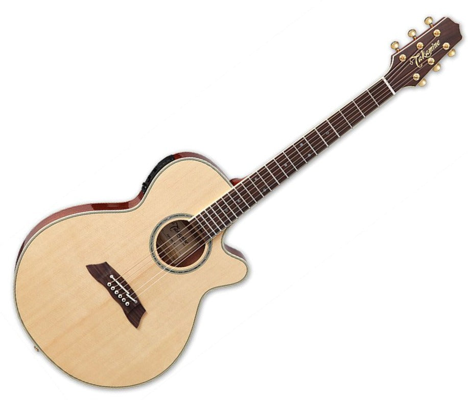 TAKAMINE TSP138CN PRO SERIES THINLINE FX CUTAWAY ACOUSTIC-ELECTRIC GUITAR, CT-3N PREAMP & SEMI-HARD CASE (MADE IN JAPAN)