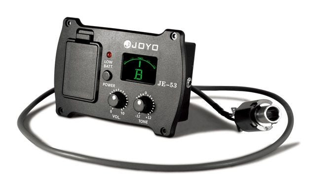 JOYO JE-53 ACOUSTIC GUITAR PICKUP WITH EQ & TUNER, JOYO, PICKUPS & PARTS, joyo-acoustic-guitar-pickup-with-eq-tuner, ZOSO MUSIC SDN BHD