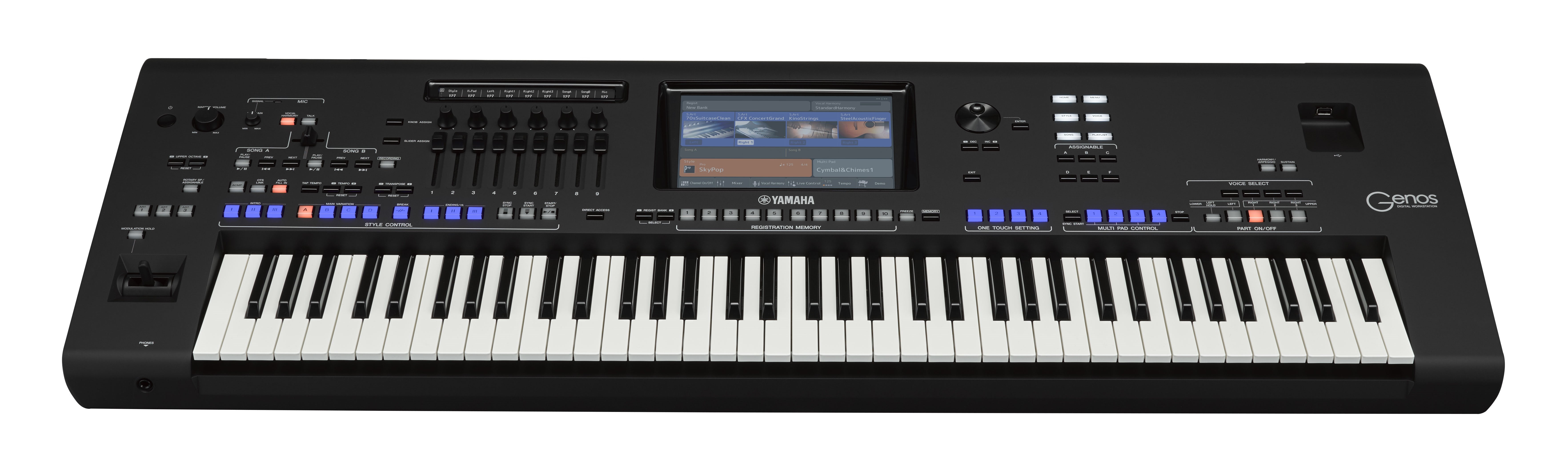 Yamaha Genos2 76-Key Arranger Workstation |  YAMAHA MUSIC |  KEYBOARD-WORKSTATION |  Zoso Music