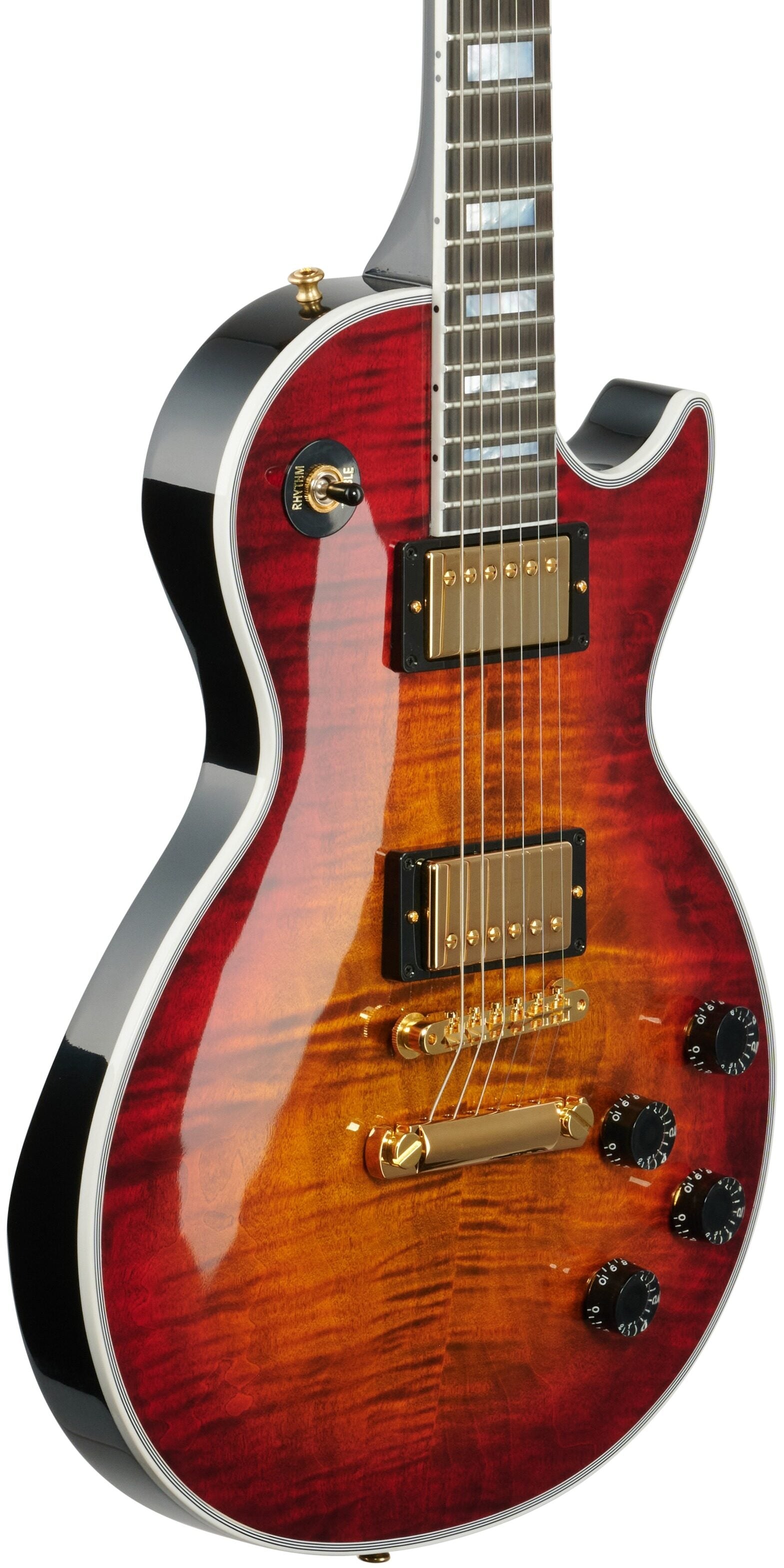 Gibson Les Paul Axcess Custom Figured Top w/ Ebony Fingerboard Gloss Electric Guitar, Bengal Burst