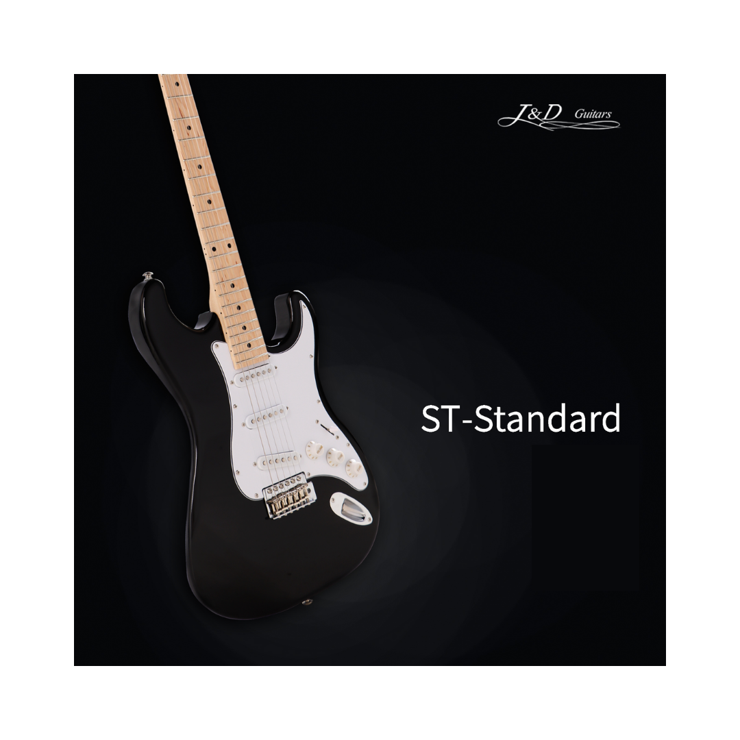 J&D ST STANDARD (STD) STRATOCASTER SSS ELECTRIC GUITAR BLACK (ST SSS), J&D, ELECTRIC GUITAR, j-d-electric-guitar-st-std-bk, ZOSO MUSIC SDN BHD