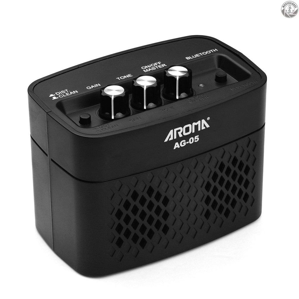 Aroma AG05 Rechargeable Electric Guitar Amplifier 5 Watts With Bluetooth | AROMA , Zoso Music
