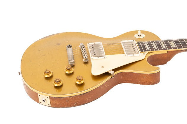 Gibson 1957 Les Paul Goldtop Reissue Ultra Heavy Aged Electric Guitar, Double Gold (LPR57UHDGNH1) |  GIBSON |  ELECTRIC GUITAR |  Zoso Music
