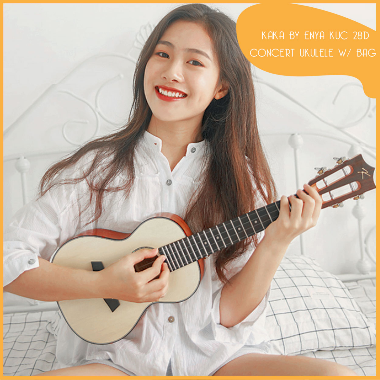 KAKA BY ENYA KUC-28D SOLID TOP CONCERT UKULELE WITH SOFT PADDED BAG MATTE FINISH, KAKA, UKULELE, kaka-ukulele-kuc28d, ZOSO MUSIC SDN BHD