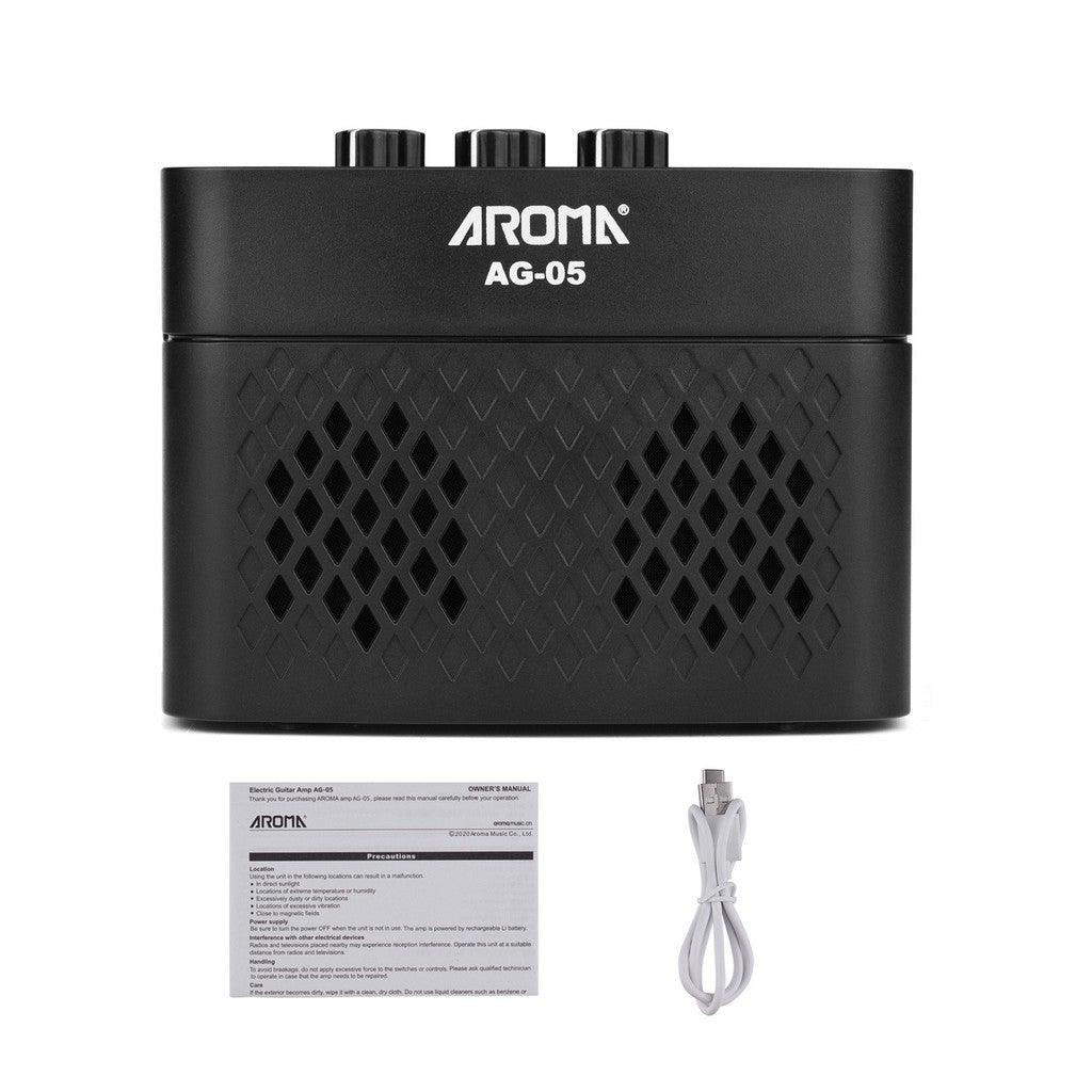 Aroma AG05 Rechargeable Electric Guitar Amplifier 5 Watts With Bluetooth | AROMA , Zoso Music