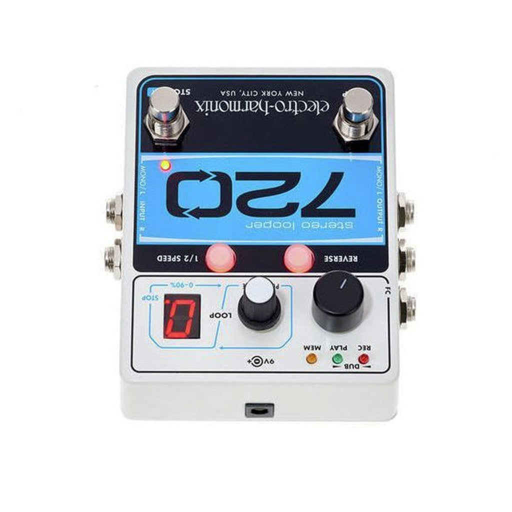 Electro-Harmonix 720 Stereo Looper Guitar Effects Pedal | ELECTRO-HARMONIX , Zoso Music