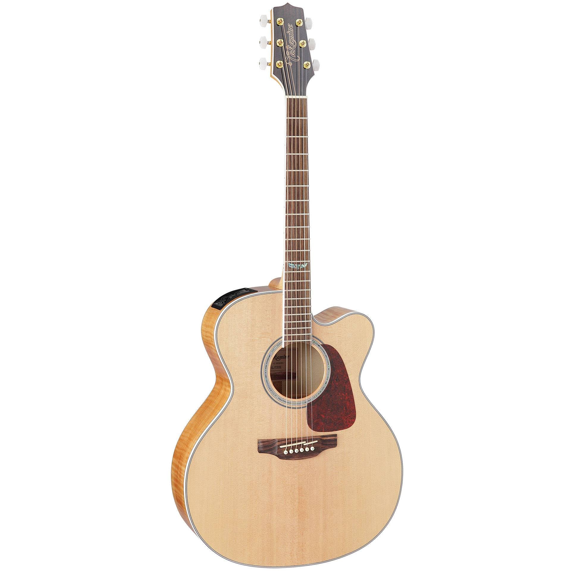 TAKAMINE GJ72CE JUMBO CUTAWAY SOLID SPRUCE TOP ACOUSTIC-ELECTRIC WITH TK-40D PREAMP