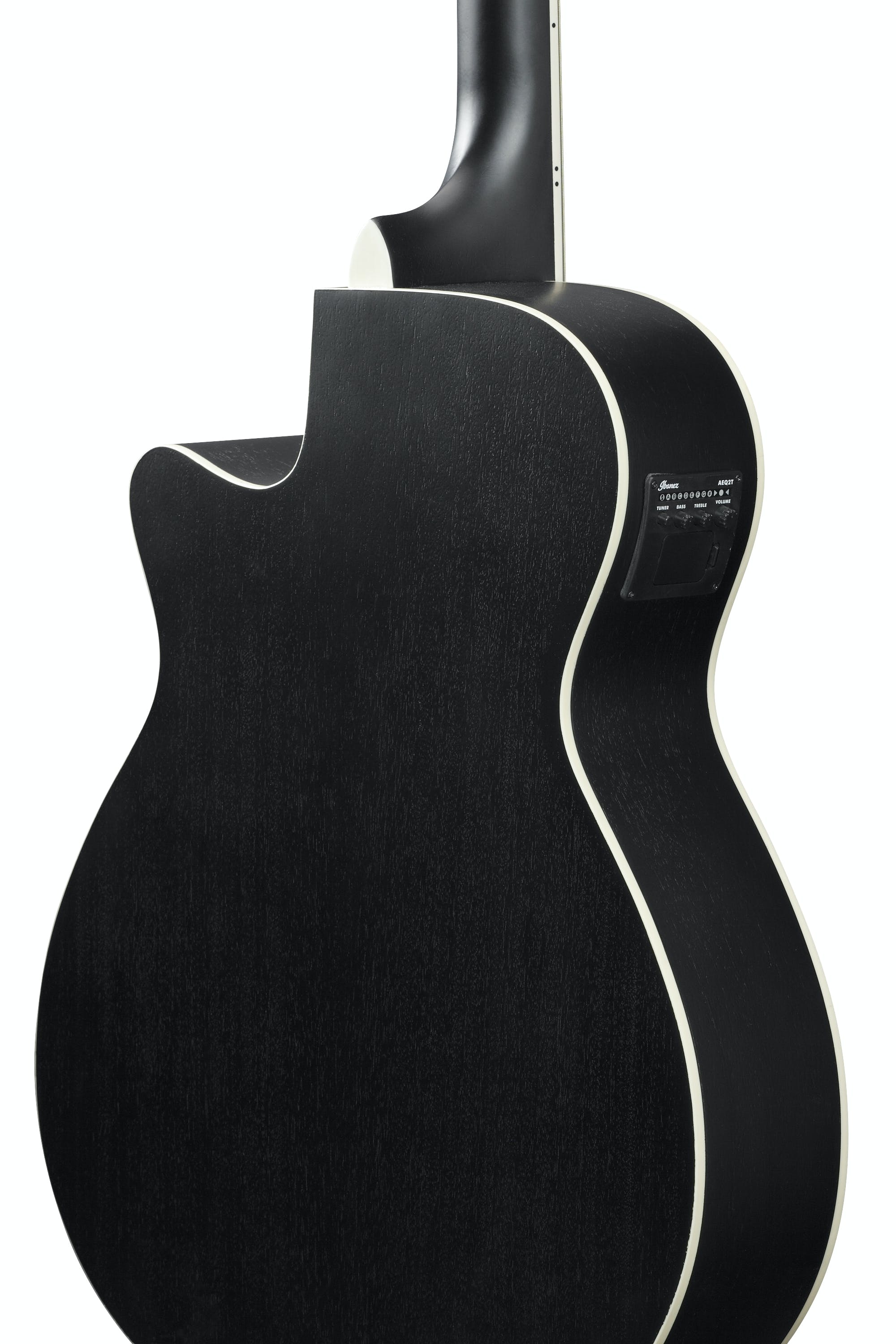 Ibanez AEG7MH-WK AEG Series Acoustic Electric Guitar, Weathered Black Open Pore