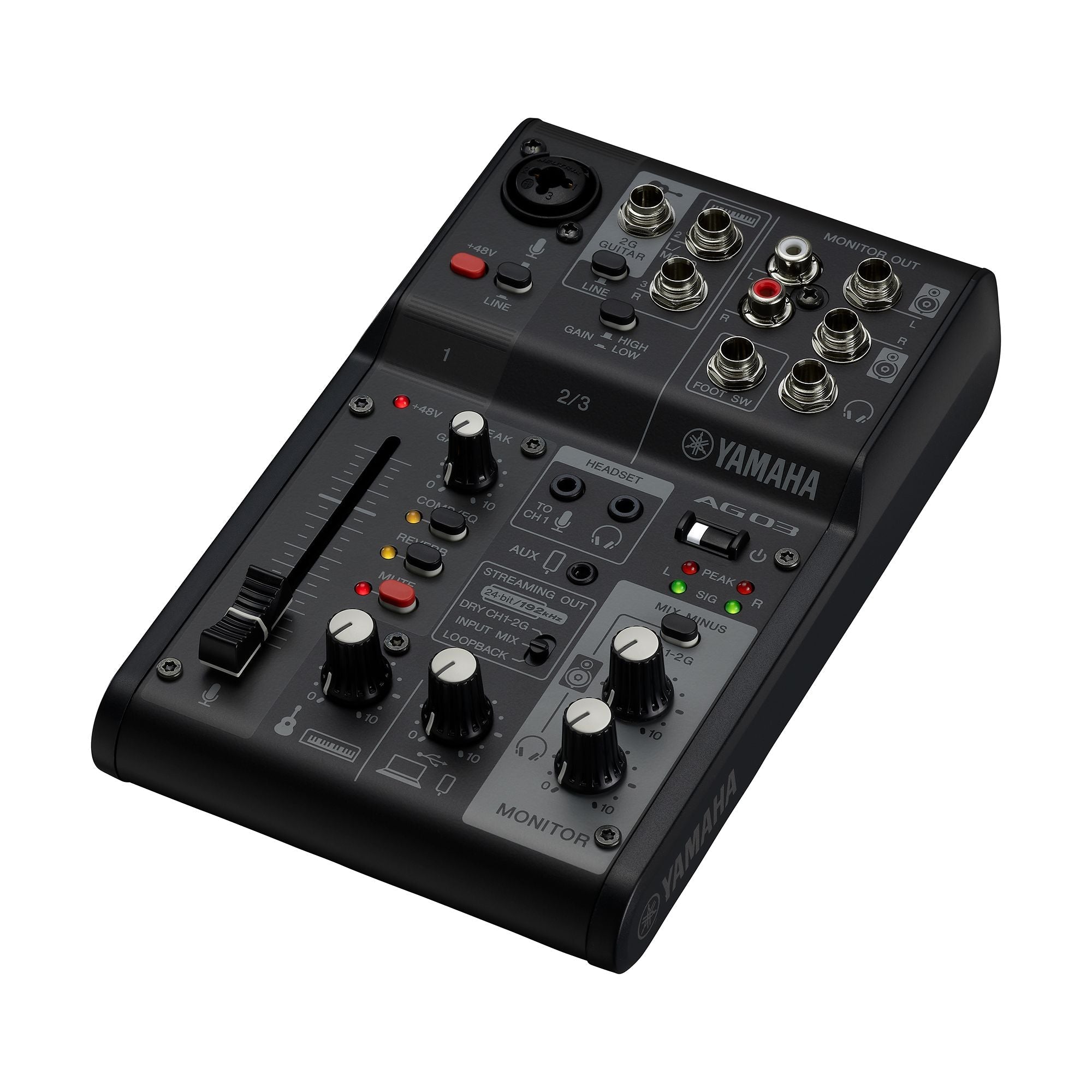 YAMAHA AG03 MK2 3-CHANNEL MIXER AND USB AUDIO INTERFACE |  YAMAHA PRO AUDIO |  AUDIO INTERFACE |  Zoso Music